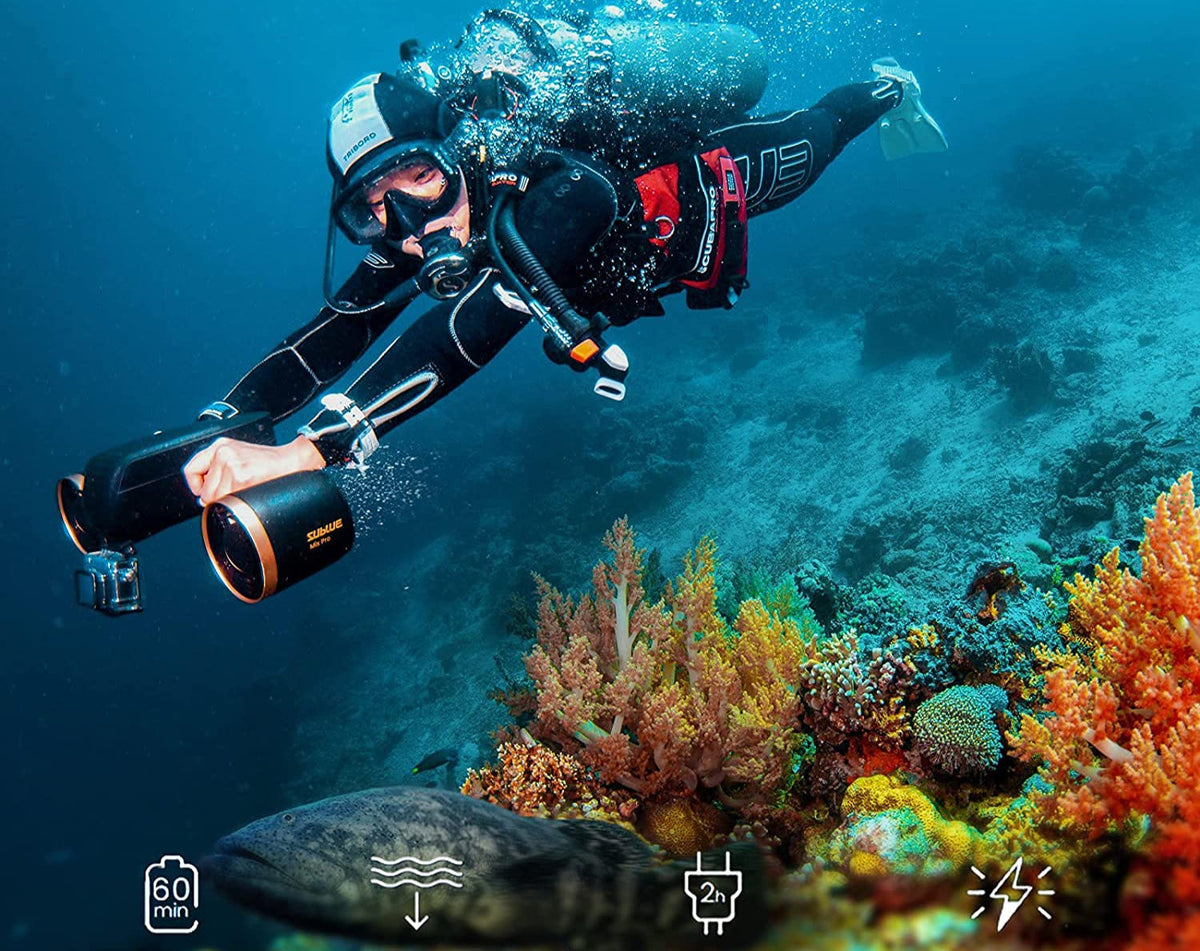 Underwater Scooter with Action Camera Mount