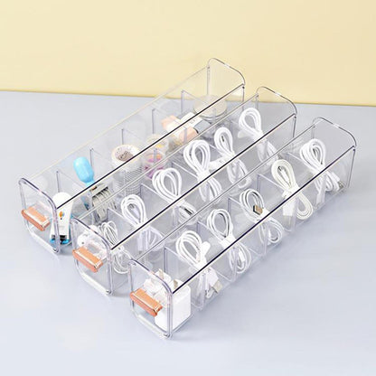 Underwear Organizer - 6-Grid Wall Mounted Transparent Underwear Storage Box