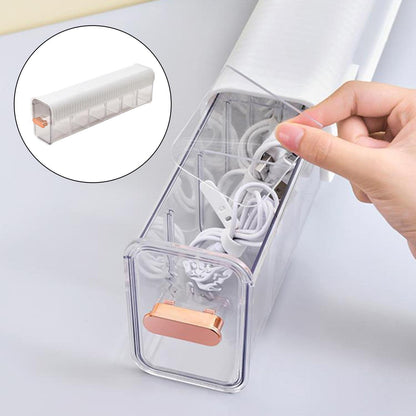 Underwear Organizer - 6-Grid Wall Mounted Transparent Underwear Storage Box