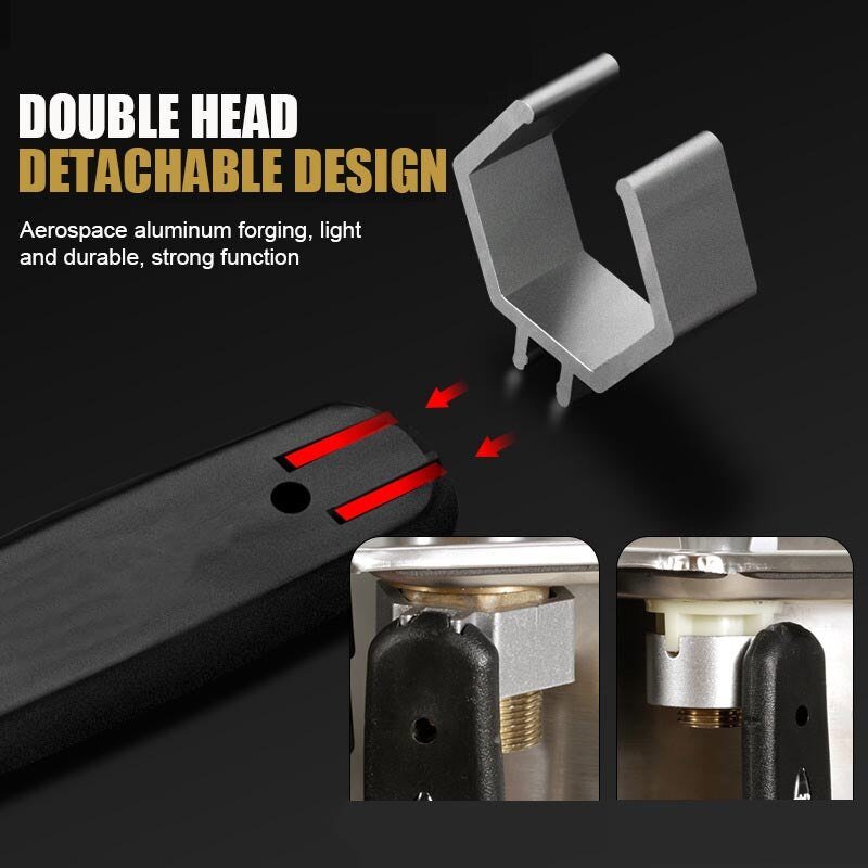 Universal Adjustable Double Ended Wrench - Multifunctional Wrench for Disassembly & Assembly Valves/Faucets/Connecting Pipes/Shower Heads