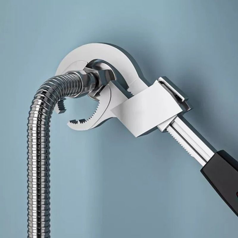 Universal Adjustable Double Ended Wrench - Multifunctional Wrench for Disassembly & Assembly Valves/Faucets/Connecting Pipes/Shower Heads