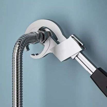 Universal Adjustable Double Ended Wrench - Multifunctional Wrench for Disassembly & Assembly Valves/Faucets/Connecting Pipes/Shower Heads