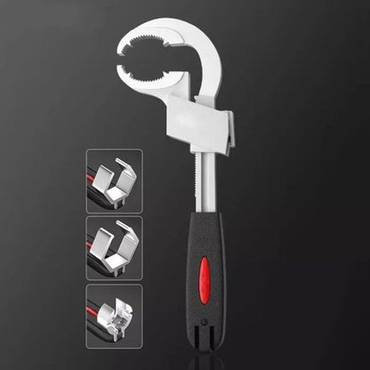 Universal Adjustable Double Ended Wrench - Multifunctional Wrench for Disassembly & Assembly Valves/Faucets/Connecting Pipes/Shower Heads