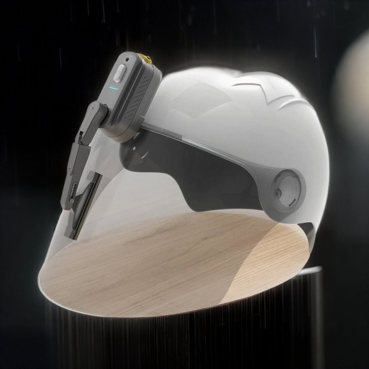 Universal Rechargeable Motorcycle Helmet Wiper - Waterproof Helmet Wiper