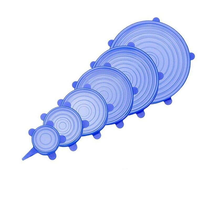 Universal Silicone Stretch Lids 6pcs.