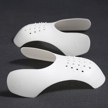 Universal Anti-Crease Sneaker Shields - 1 Pair (Left + Right) Toe Box Crease Protectors