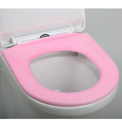 Universal Thick Toilet Seat Cover – Soft, Warm, Washable Coral Fleece Mat for Home Décor and Bathroom Comfort