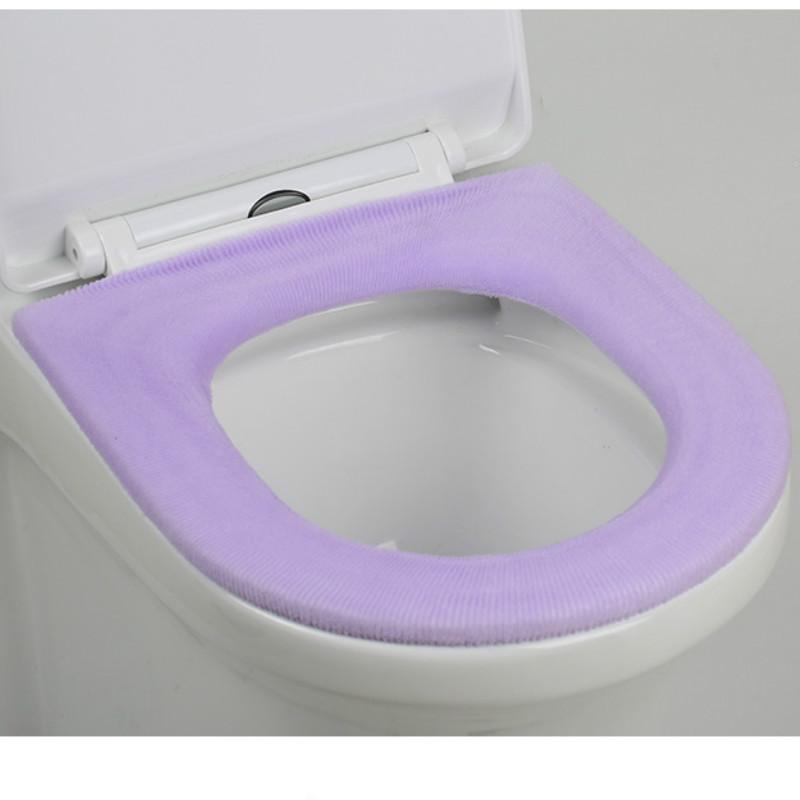 Universal Thick Toilet Seat Cover – Soft, Warm, Washable Coral Fleece Mat for Home Décor and Bathroom Comfort