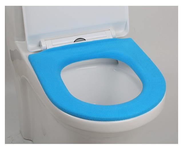 Universal Thick Toilet Seat Cover – Soft, Warm, Washable Coral Fleece Mat for Home Décor and Bathroom Comfort