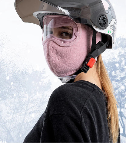 Winter Windproof Full Face Ski Mask – Anti-Fog Goggles, Breathable Hood Cover for Cold Weather Cycling & Snow Sports