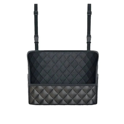 PU Leather Car Seat Back Organizer – Large Capacity Purse Holder & Storage Bag Between Front Seats