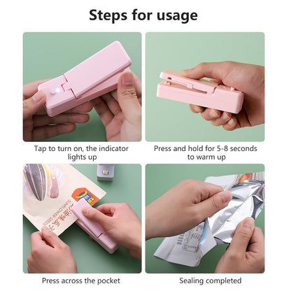 USB Chargeable Mini Bag Sealer - Compact Bag Sealer