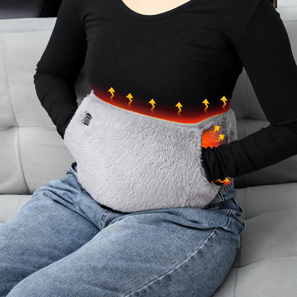 USB Electric Waist and Hand Heating Belt – Cozy Hand Warmer & Hot Compress Therapy for Abdominal, Waist, Lumbar & Menstrual Relief, Perfect for Winter Comfort