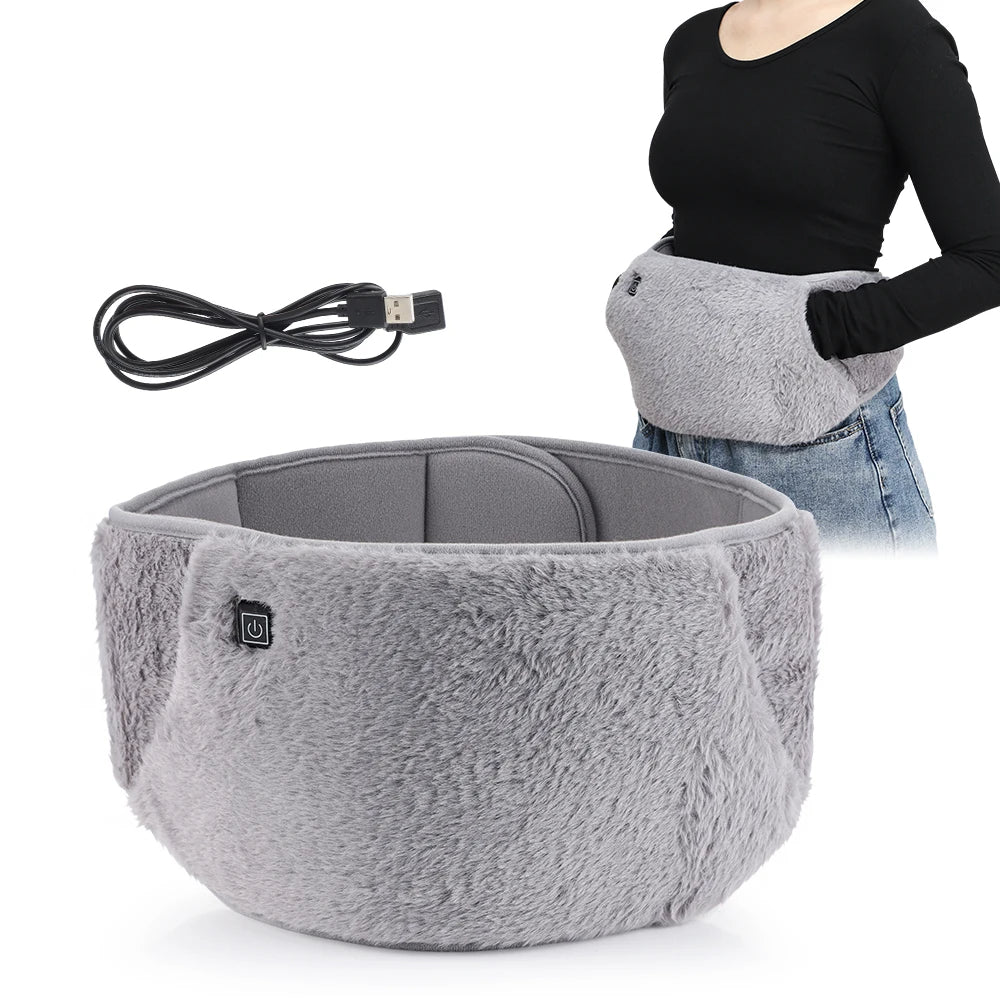 USB Electric Waist and Hand Heating Belt – Cozy Hand Warmer & Hot Compress Therapy for Abdominal, Waist, Lumbar & Menstrual Relief, Perfect for Winter Comfort