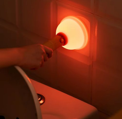 USB Rechargeable Plunger Night Light - Playful Lighting Solution