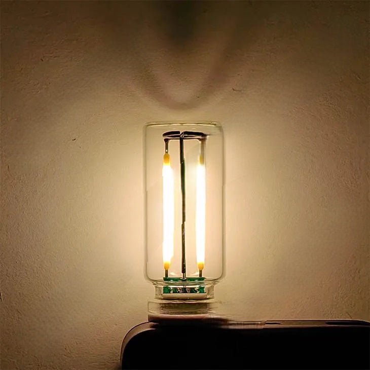 USB Touch-Control Incandescent Lamp – Set of 2 5V Bulbs To Create a Warm & Cozy Atmosphere with Stylish Filament Lighting