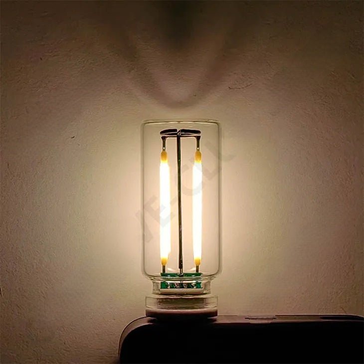 USB Touch-Control Incandescent Lamp – Set of 2 5V Bulbs To Create a Warm & Cozy Atmosphere with Stylish Filament Lighting
