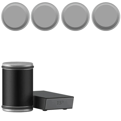 Rolling Knife Sharpener & Magnetic Holder Set – Diamond Sharpening Stone with 15° & 20° Angle Roller for Effortless Blade Perfection