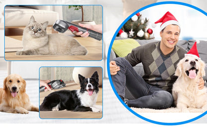 Dog Vacuum Brush Kit – Slicker & Dematting Comb Heads Compatible with Dyson V7 V8 V10 V11 V15, with Trigger Lock and 59 in Extension Hose