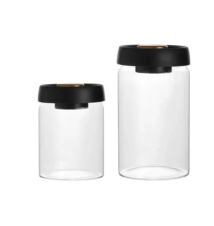 Vacuum-Sealed Glass Jar – Perfect for Preserving Coffee Beans, Tea, Milk Powder & More