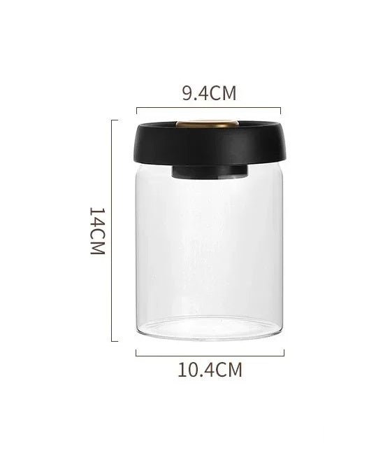Vacuum-Sealed Glass Jar – Perfect for Preserving Coffee Beans, Tea, Milk Powder & More