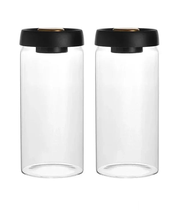 Vacuum-Sealed Glass Jar – Perfect for Preserving Coffee Beans, Tea, Milk Powder & More