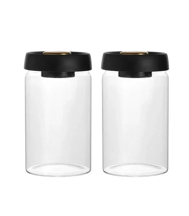 Vacuum-Sealed Glass Jar – Perfect for Preserving Coffee Beans, Tea, Milk Powder & More