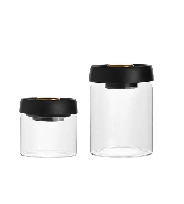 Vacuum-Sealed Glass Jar – Perfect for Preserving Coffee Beans, Tea, Milk Powder & More