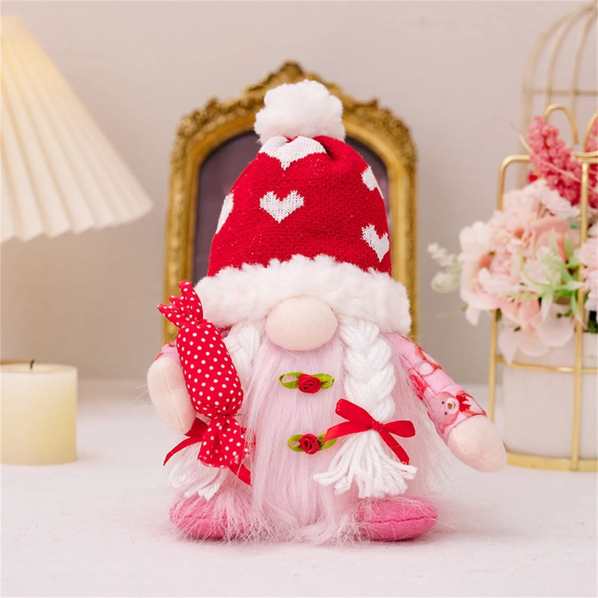Valentine's Day Glowing Gnome Plush– Adorable Faceless Plush Dolls, Perfect Holiday Ornaments & Heartwarming Party Gifts