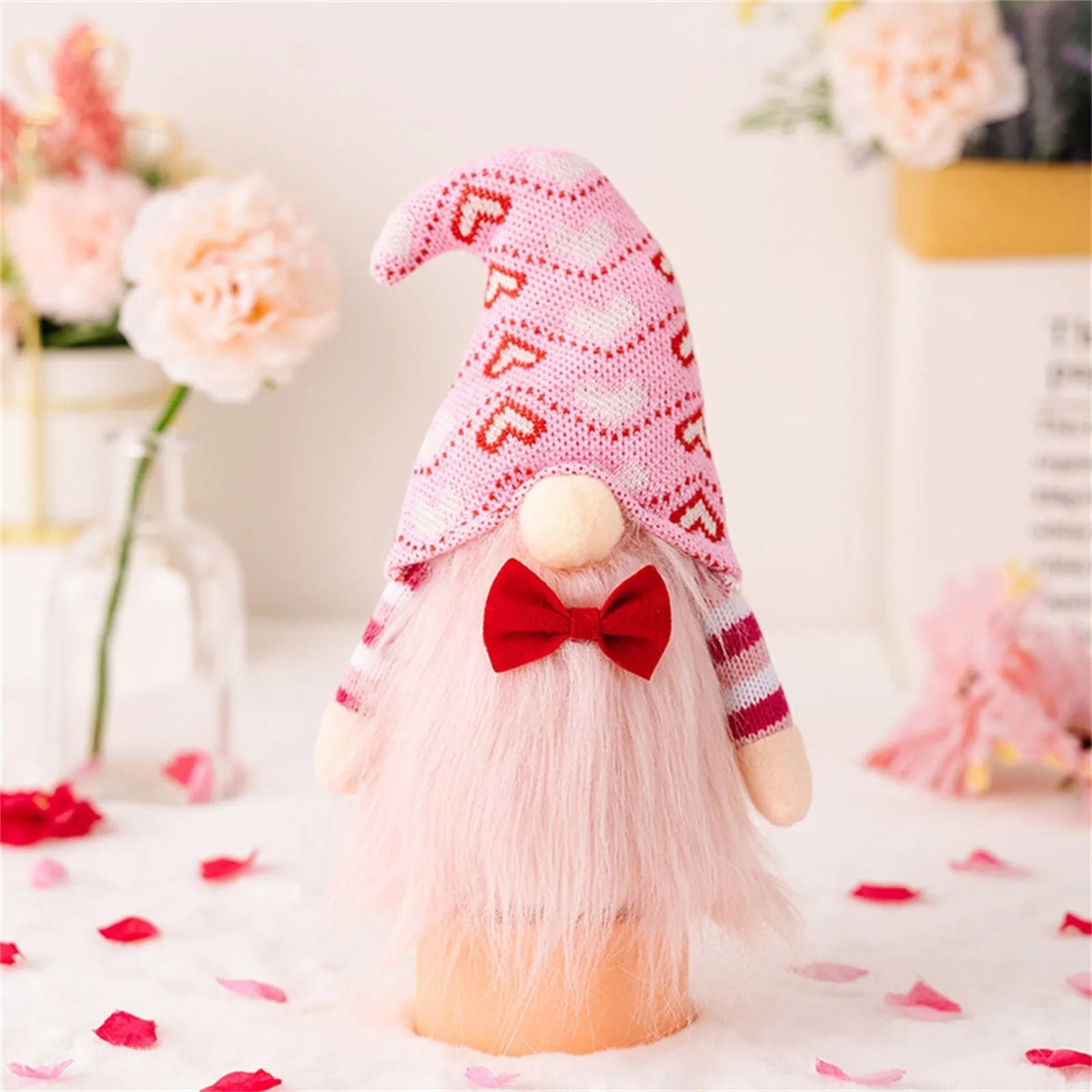 Valentine's Day Glowing Gnome Plush– Adorable Faceless Plush Dolls, Perfect Holiday Ornaments & Heartwarming Party Gifts