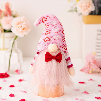 Valentine's Day Glowing Gnome Plush– Adorable Faceless Plush Dolls, Perfect Holiday Ornaments & Heartwarming Party Gifts