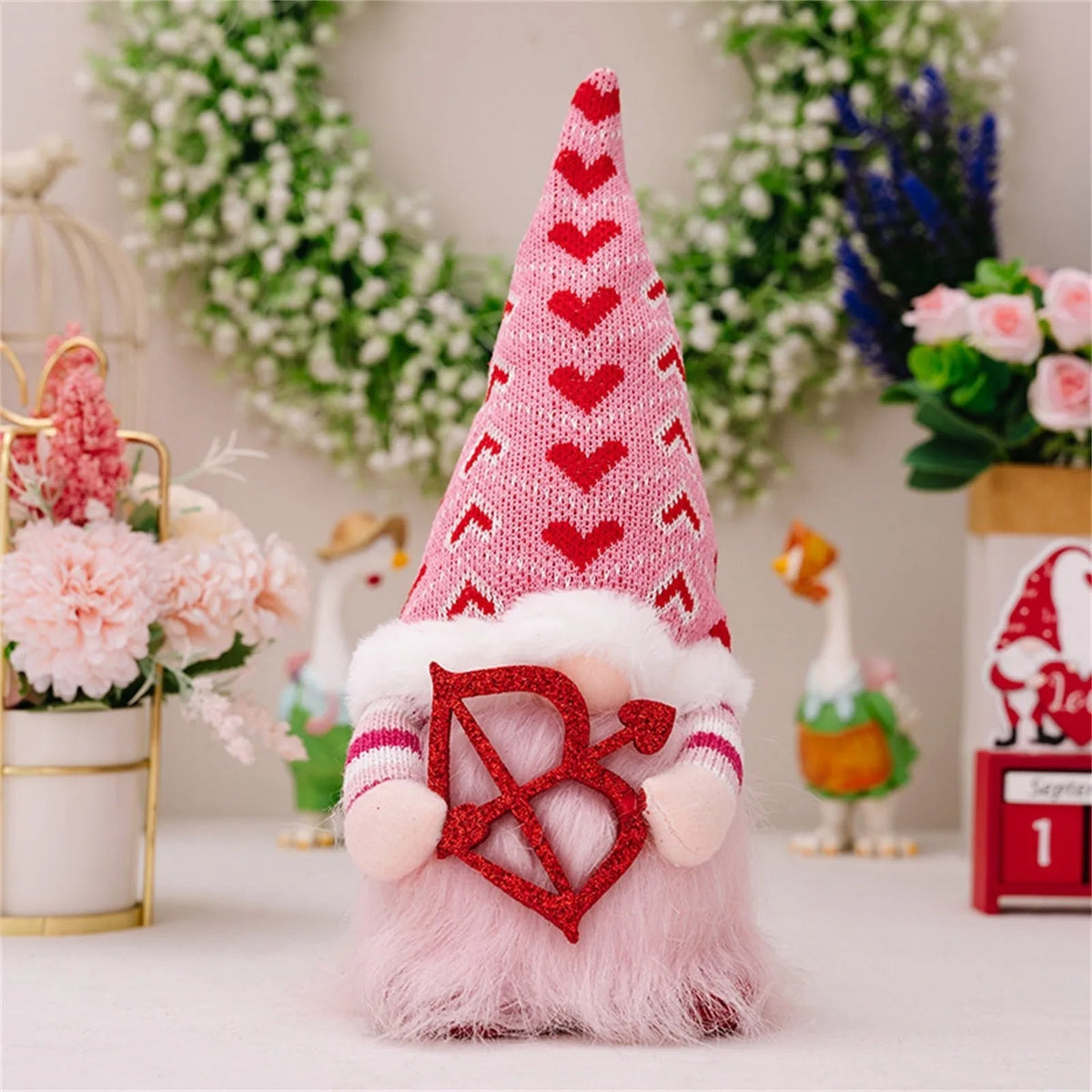 Valentine's Day Glowing Gnome Plush– Adorable Faceless Plush Dolls, Perfect Holiday Ornaments & Heartwarming Party Gifts