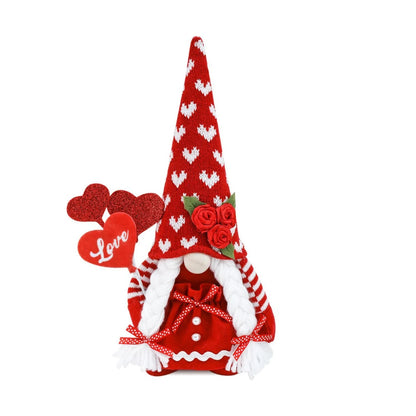 Valentine's Day Glowing Gnome Plush– Adorable Faceless Plush Dolls, Perfect Holiday Ornaments & Heartwarming Party Gifts