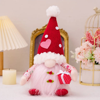 Valentine's Day Glowing Gnome Plush– Adorable Faceless Plush Dolls, Perfect Holiday Ornaments & Heartwarming Party Gifts