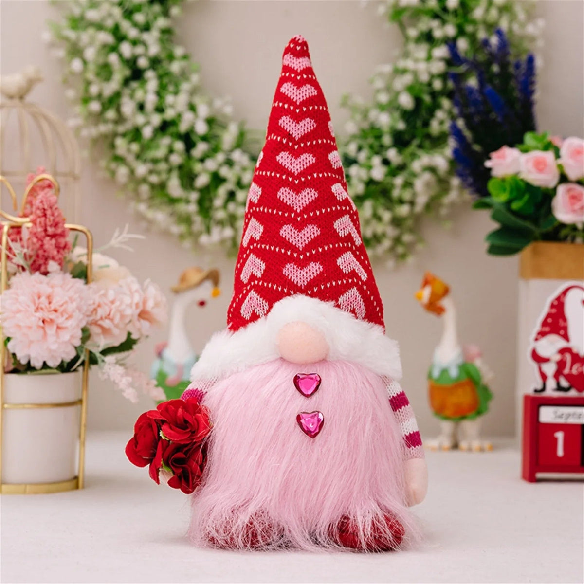 Valentine's Day Glowing Gnome Plush– Adorable Faceless Plush Dolls, Perfect Holiday Ornaments & Heartwarming Party Gifts