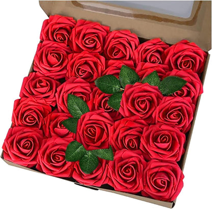 Valentine's Rose Bliss Set -  Artificial Rose  for DIY Wedding Bouquets, Party Home Decor, Garden Decoration