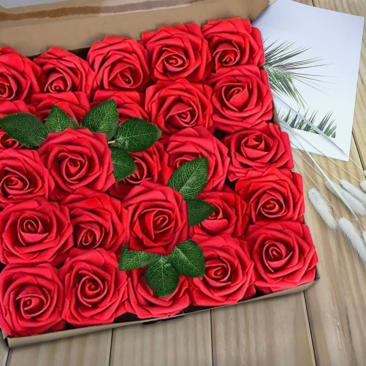 Valentine's Rose Bliss Set -  Artificial Rose  for DIY Wedding Bouquets, Party Home Decor, Garden Decoration