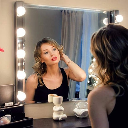 Vanity Mirror Portable Light Bulbs - Cordless with LED Bulbs Makeup Light