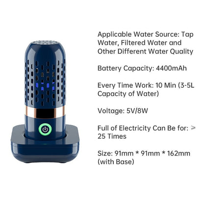 Vegetable Disinfection Machine - Capsule Shape Wireless Disinfection Machine
