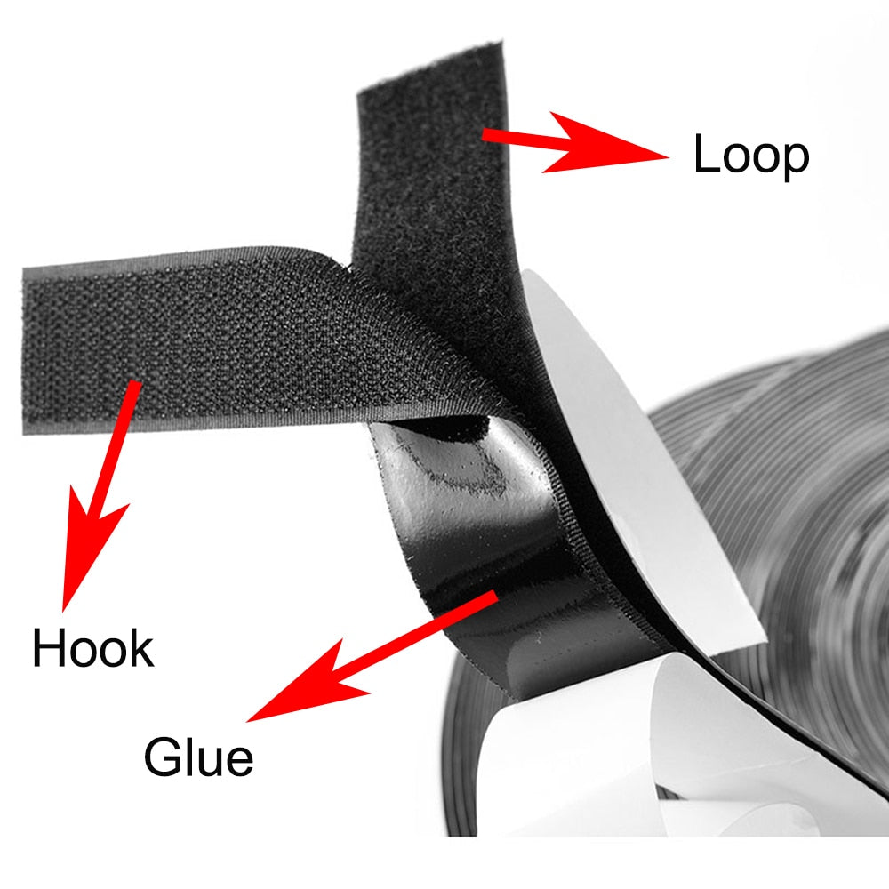 Velcro Tool Wall Strap -  Self Adhesive Hook & Loop Fastener