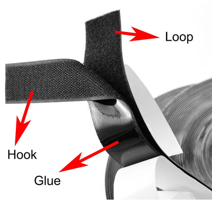 Velcro Tool Wall Strap -  Self Adhesive Hook & Loop Fastener