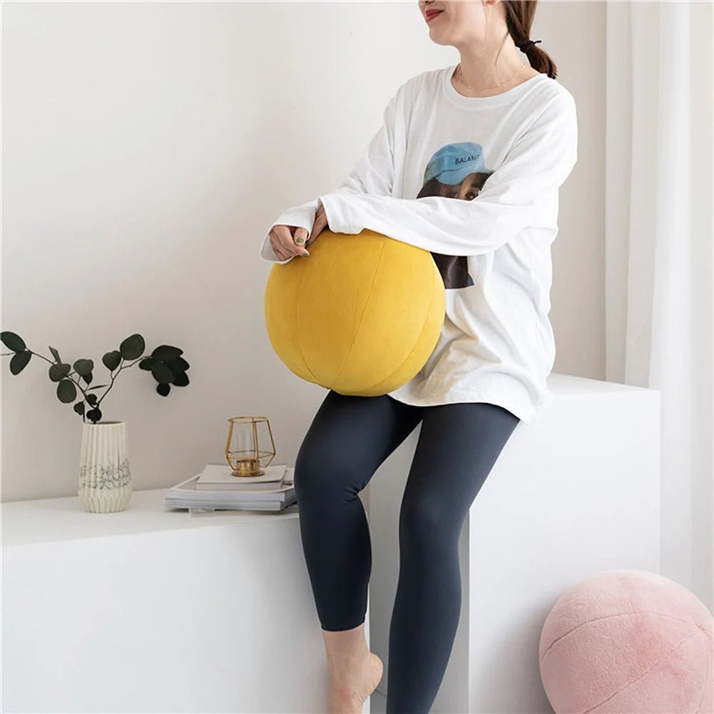 Velvet Plush Ball Pillow – Elegant Morning Ball Floor Pillow for Sofa & Home Décor