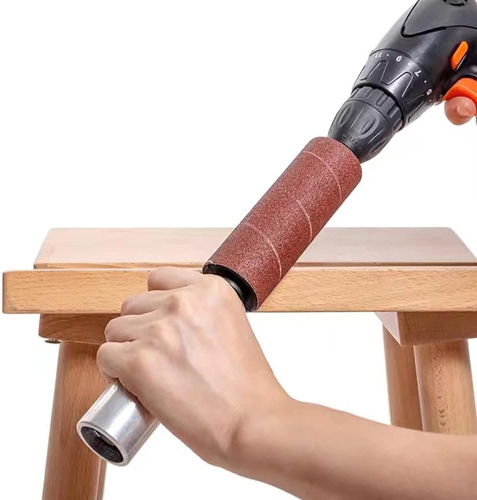 🔧 Versatile Performance -  Spindle Sanding Drum Sander Tool for Drill