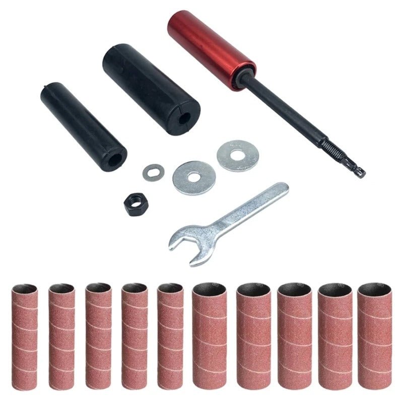 🔧 Versatile Performance -  Spindle Sanding Drum Sander Tool for Drill