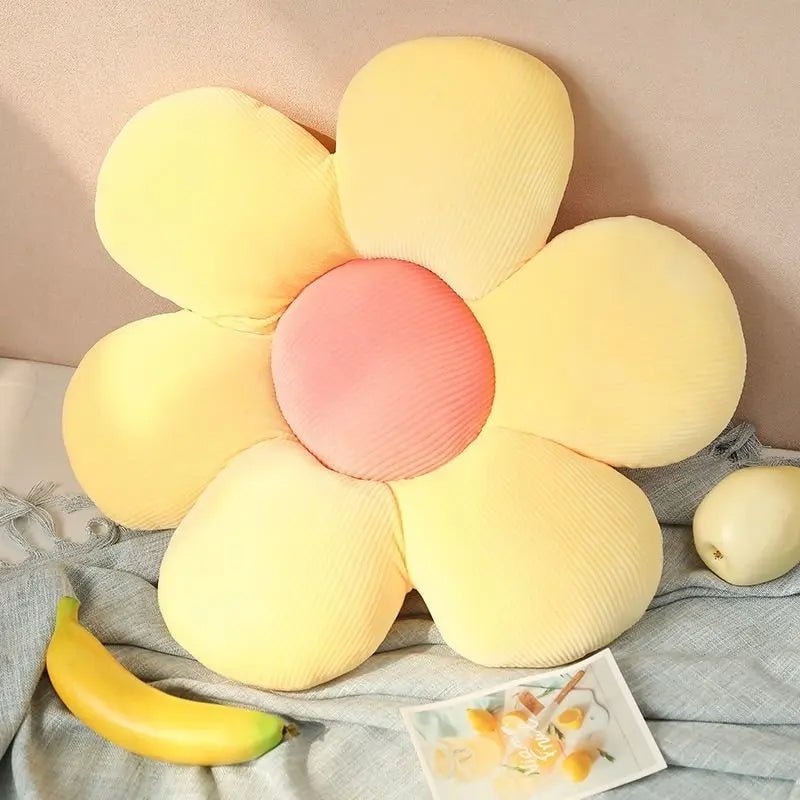 Vibrant Plush Daisy Flower Pillow – Soft Petal Cushion & Stuffed Toy for Girls, Babies, and Charming Home Décor Gift