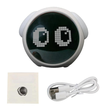Voice-Controlled Night Light Alarm Clock – The Perfect Multifunctional Companion for Your Child's Room, Complete with a Thermometer!