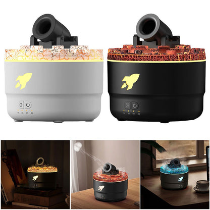 Volcanic Blast Aroma Humidifier – Mesmerizing Essential Oil Diffuser for Relaxing Bedroom Aromatherapy