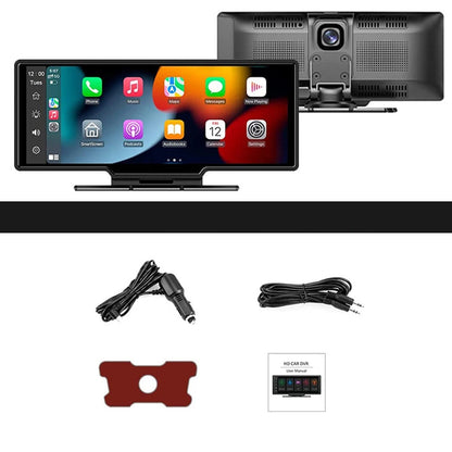Wireless CarPlay & Android Auto Stereo – 10.26" Touchscreen with Dash Cam, GPS, WiFi, Backup Camera & 2.5K Dual Lens DVR