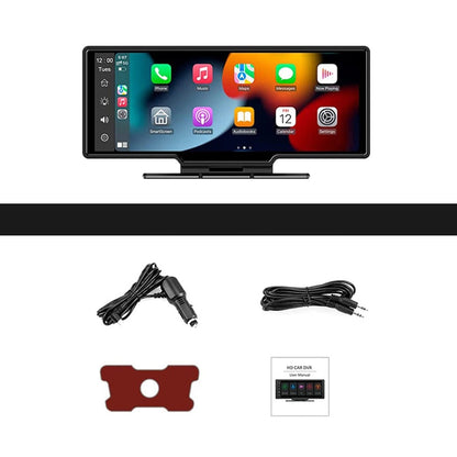 Wireless CarPlay & Android Auto Stereo – 10.26" Touchscreen with Dash Cam, GPS, WiFi, Backup Camera & 2.5K Dual Lens DVR