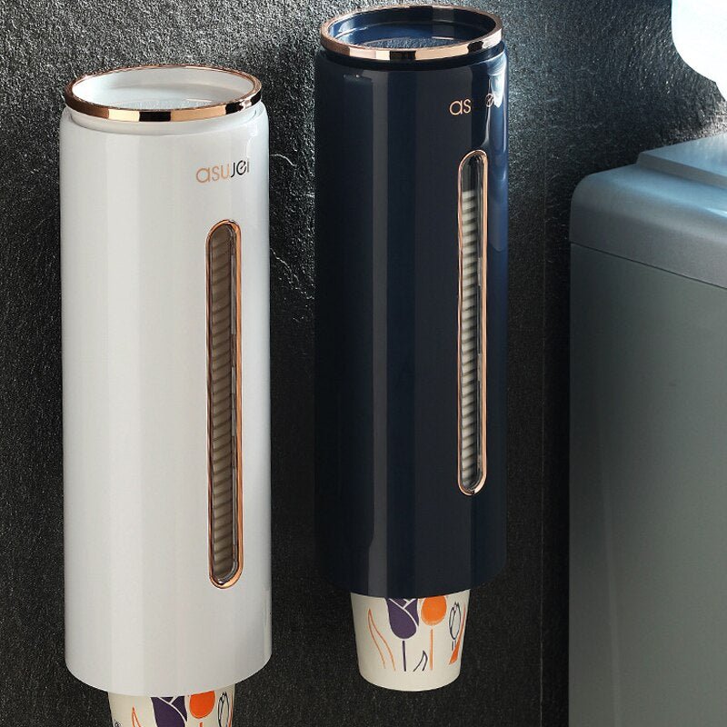 Wall Mounted Automatic Disposable Cup Dispenser - Cups Dispenser for Home, Office, Lounge & Gym